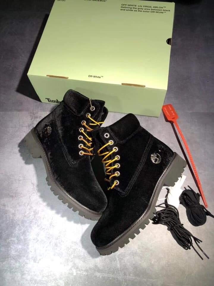 off white timberland black